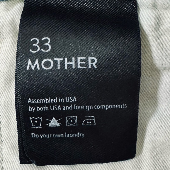 MOTHER Jeans Chaser Ankle Fray BOOTCAMP SZ 33 NEW! - Picture 11 of 16